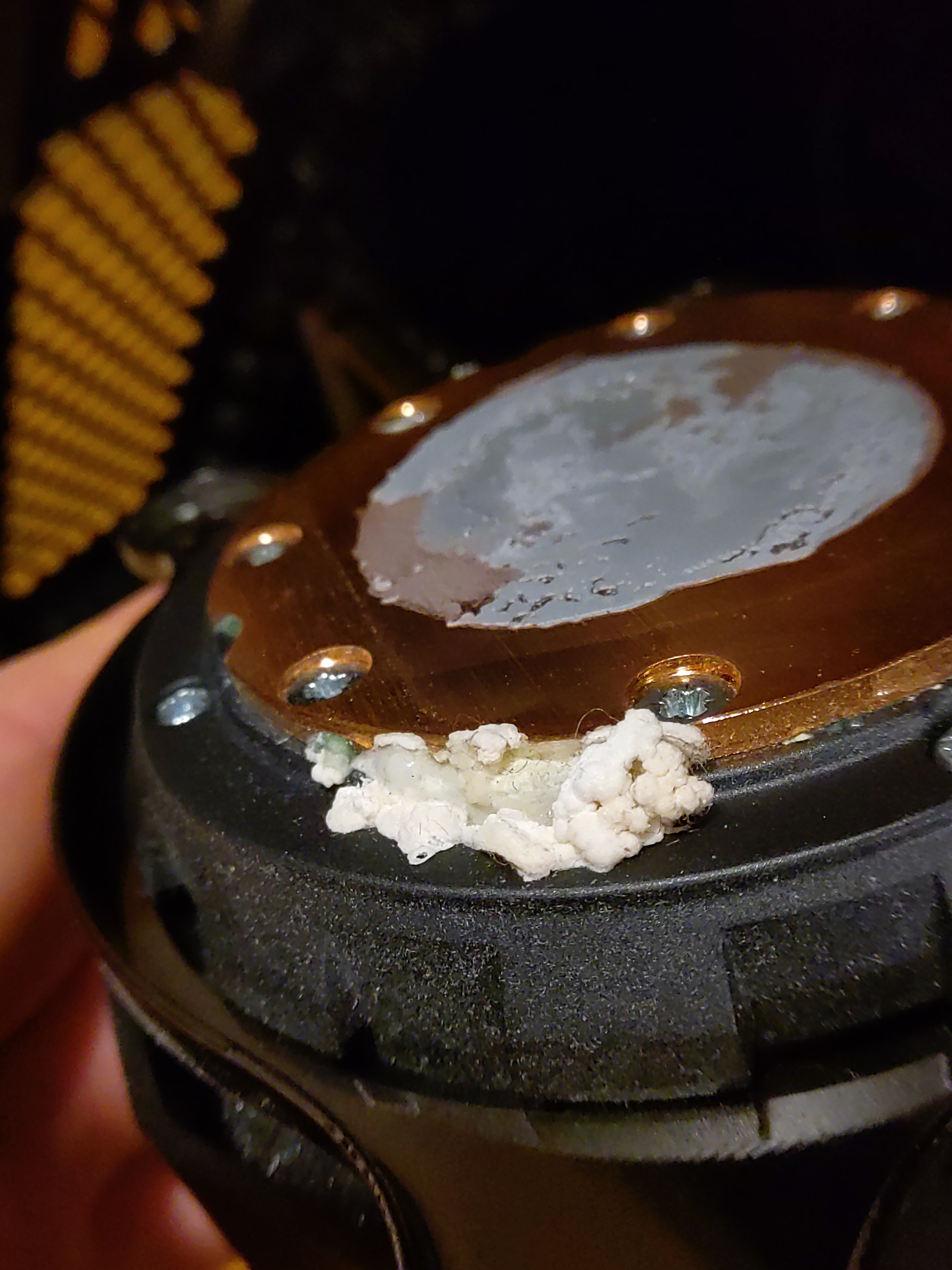 Big blob of white corrosion