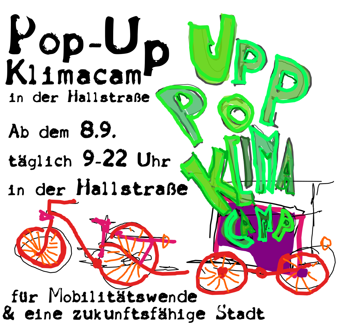 Klimacamp als Pop-up Veranstaltung