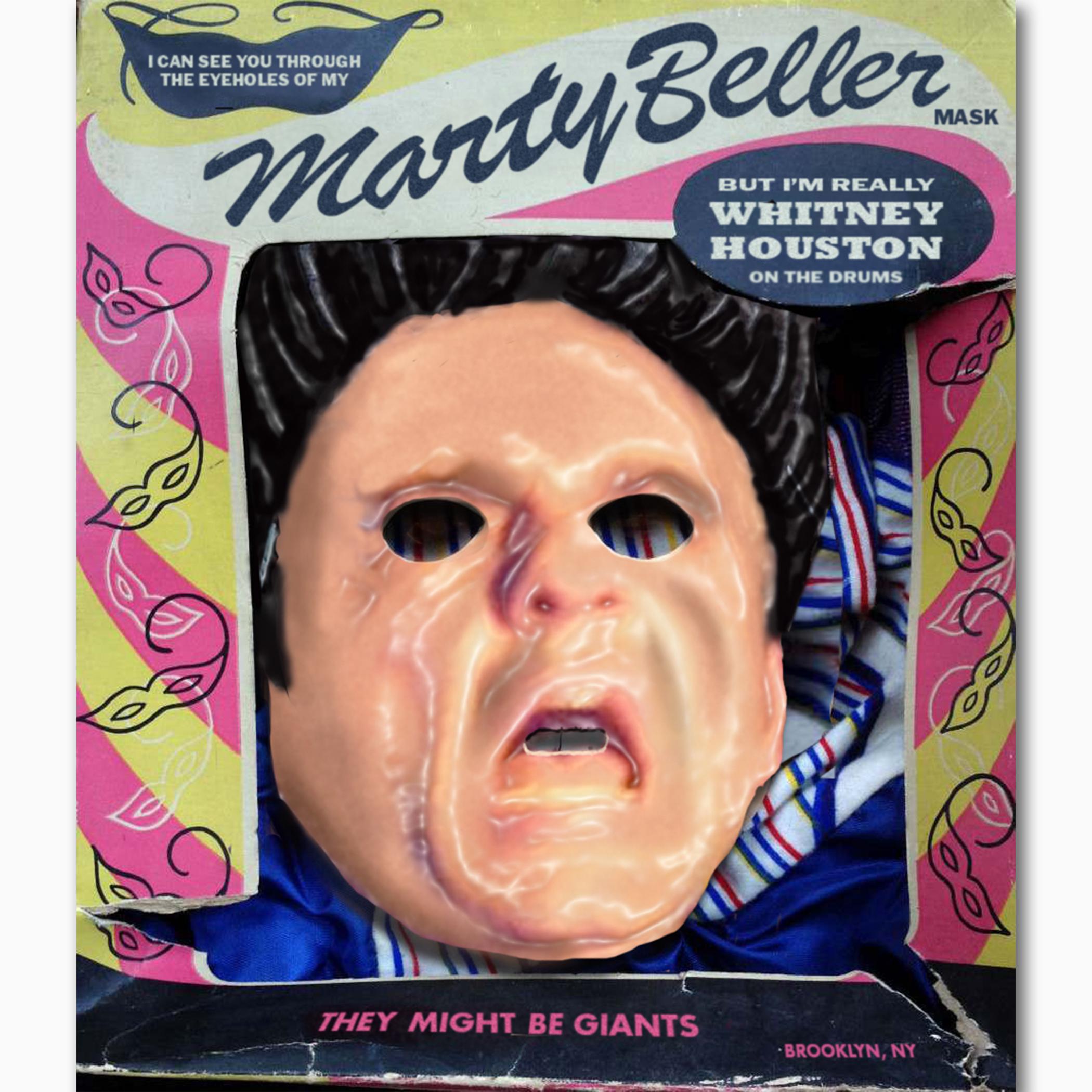 A Marty Beller mask in its package.