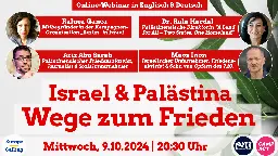 Europa Calling „Israel & Palästina: Wege zum Frieden“ - Europe Calling