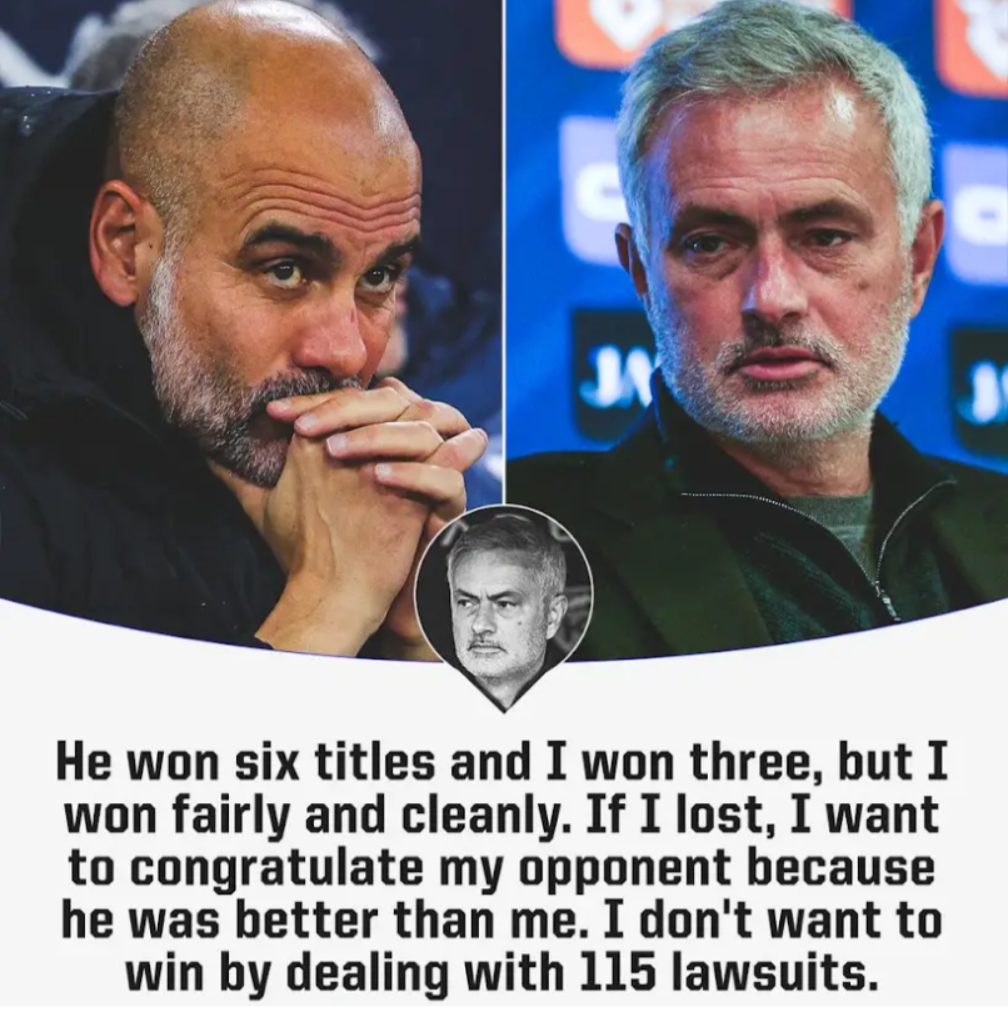 He won six titles and I won three, but I won fairly and cleanly. If I lost, I want to congratulate my opponent because he was better than me. I don't want to win by dealing with 115 lawsuits.