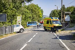 Rettungswagen in Altenberg verunglückt