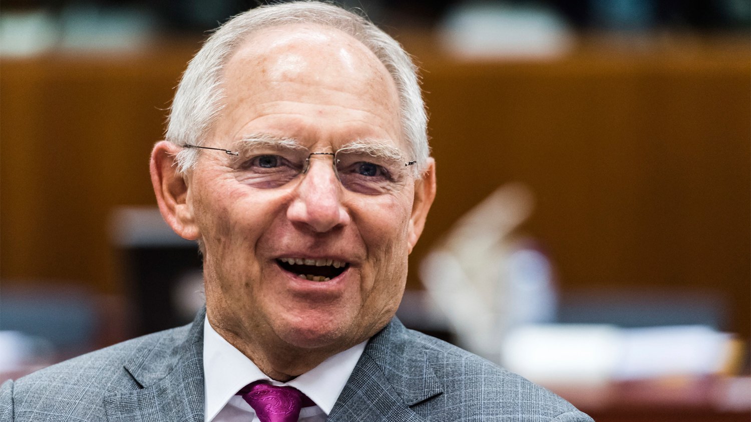 Wolfgang Schäuble smile
