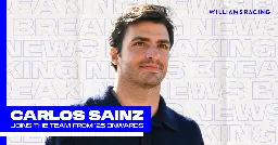 Williams Racing welcomes Carlos Sainz for 2025, 2026 and beyond