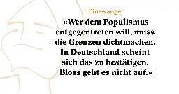 Es geht um Abwanderung, nicht Zuwanderung