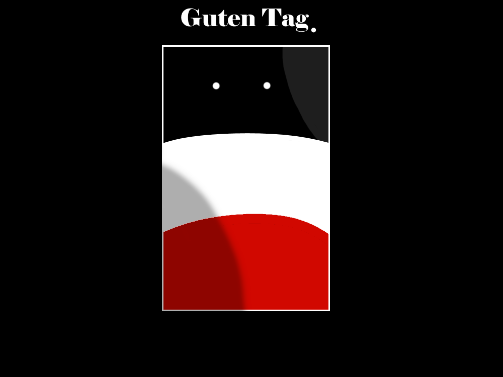 German Reich country ball saying Guten Tag