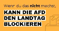 Taktisch wählen und Sperrminorität der AFF in Brandenburg verhindern