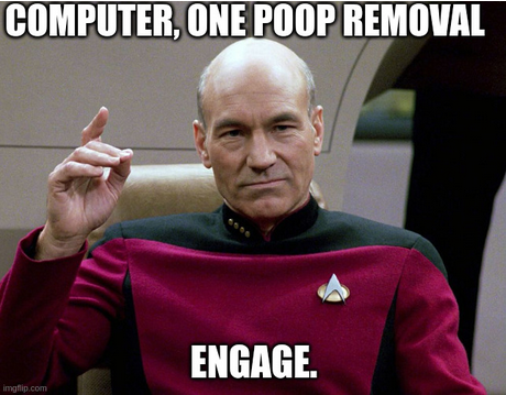 picard requesting a poop removal