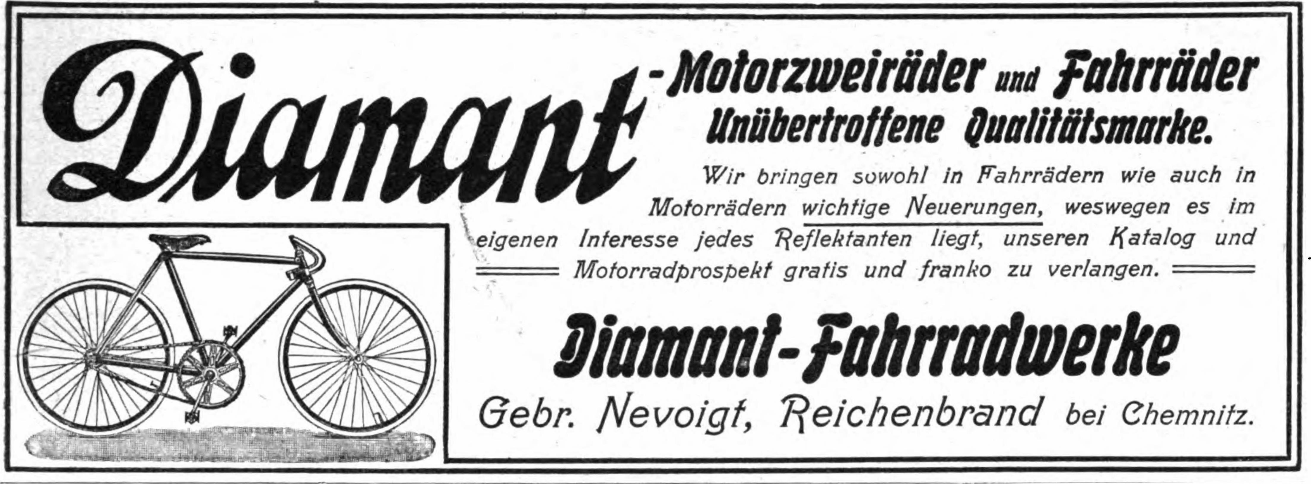 Diamant-Werbung