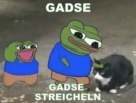 Gadse. Gadse streicheln